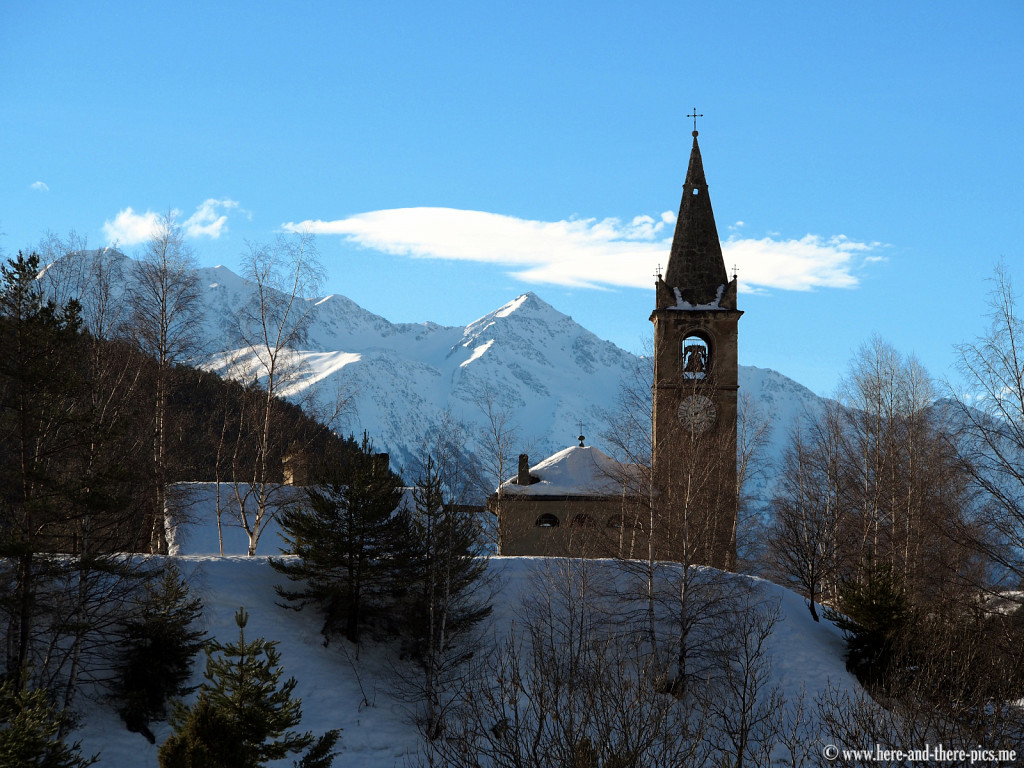 Church in the village of Bramans in Haute-Maurienne